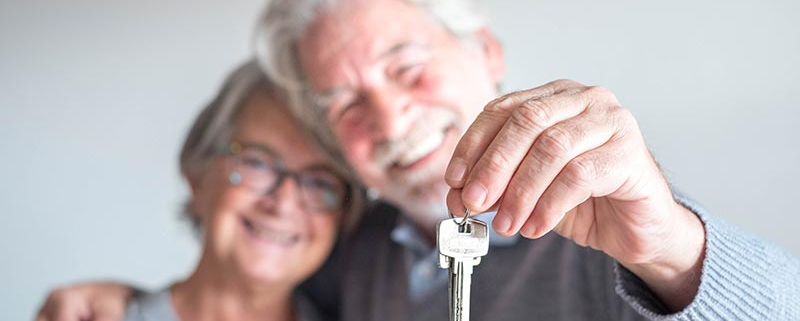 Immobilien Verrentung älteres Paar